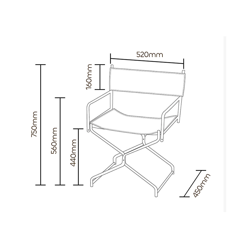 Eaton Row Folding Dining Chair